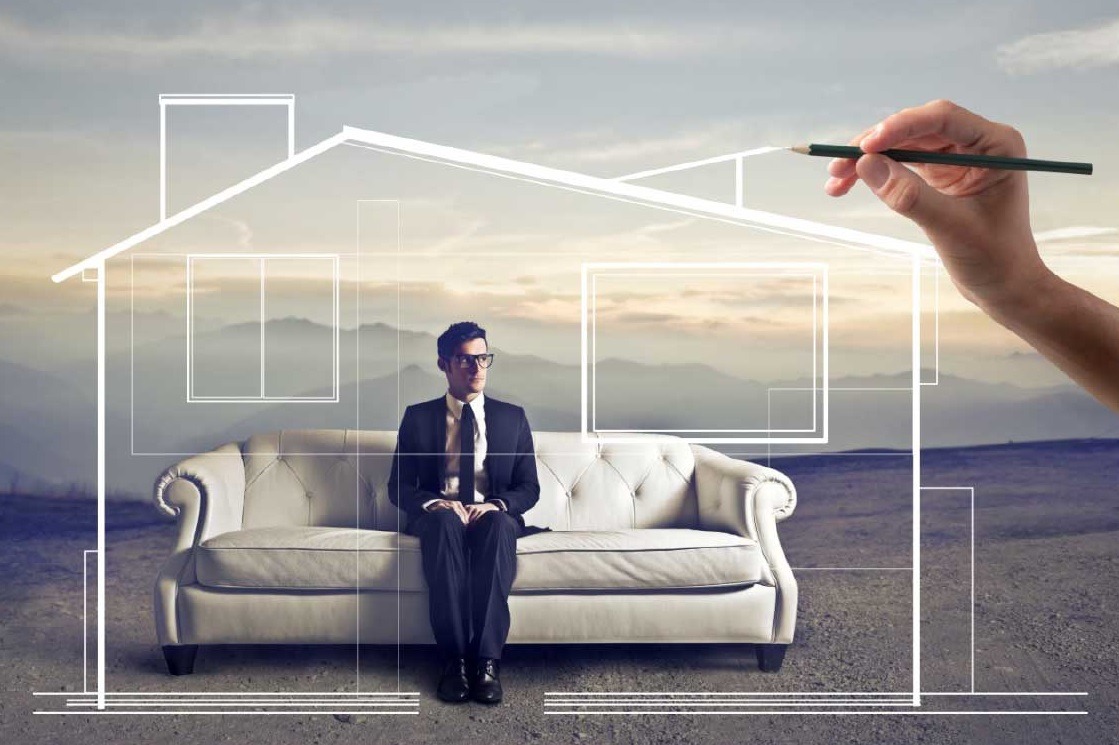 Vivienda sobre planos