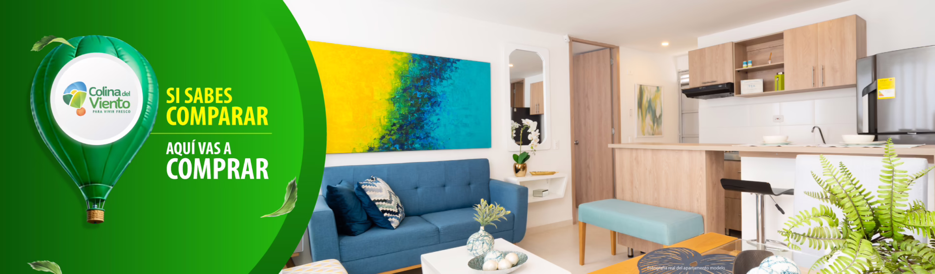 Colina del viento. Apartamentos en Girón